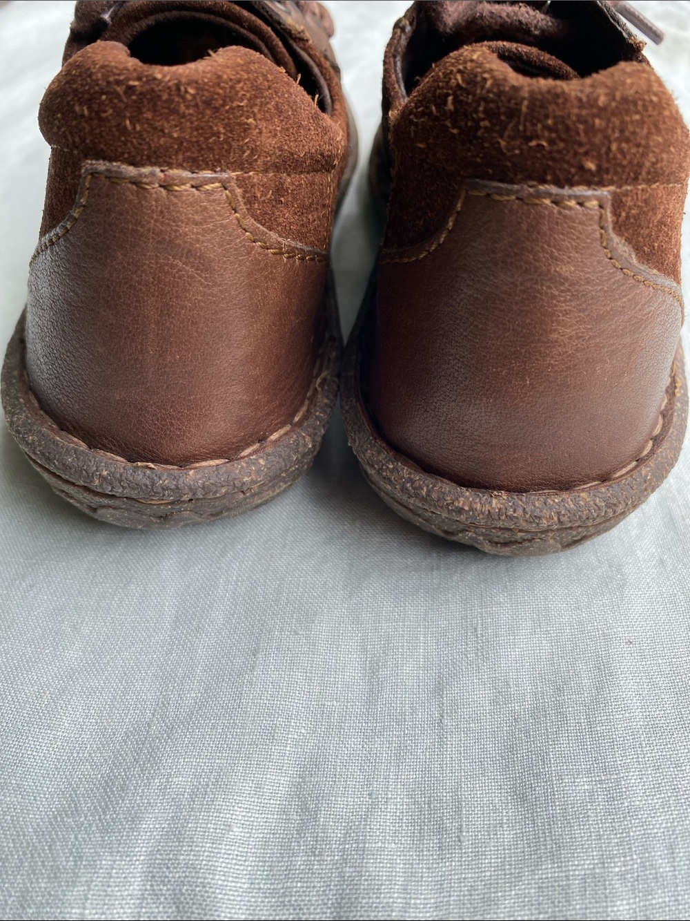 Born brown leather suede Sommer dress sneakers - Picture 8 of 15